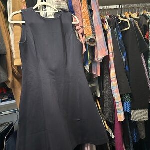 Elegant Navy Sleeveless Dress